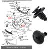 BC1D56145 Fender Liner Push Type Retainer Fastener Wheel Arch Lining Clip FOR Mazda 2 3 6 CX-5 CX-4 MPV RX-8