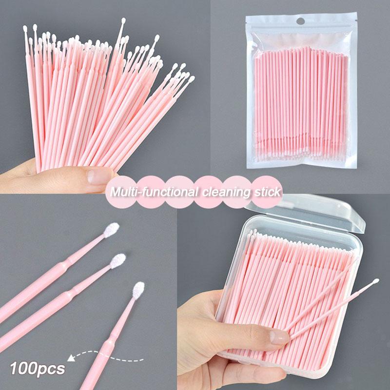 New 50/100pcs Eyelash Brushes Eyelash Extensions Spoolie Brush Eyebrow Comb Microbrush for Eyelashes HZS25