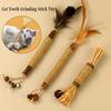 Cat Toys Silvervine Chew Stick Polygonum Kitty Raffia Grass Pet Supplies Cleaning Teeth Stick Pet Bite Hemp Rope Cat Toy