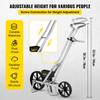 VEVOR Garden Seeder, Metal Precision Garden Push Seeder With 6 Seed Plates, Walk-Behind Row Crop Planter