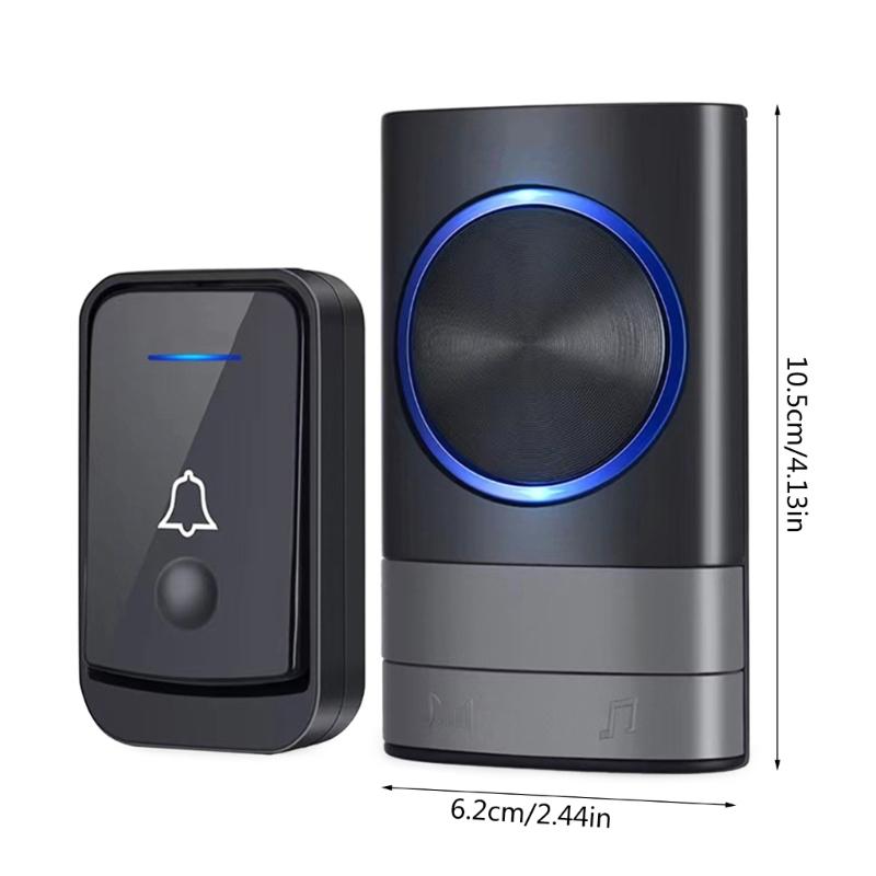 Intelligent Wireless Doorbell IP44 Waterproof Home Security Alarm Welcome Door Bells Two Way Talk Doorbell for Home