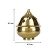 RSINC Apple Shape Brass Akhand Diya Oil Lamp for Pooja, Home Temple and Diwali | Return Gifts | Wedding | Pooja Functions |K A9-QBEA-DR8L
