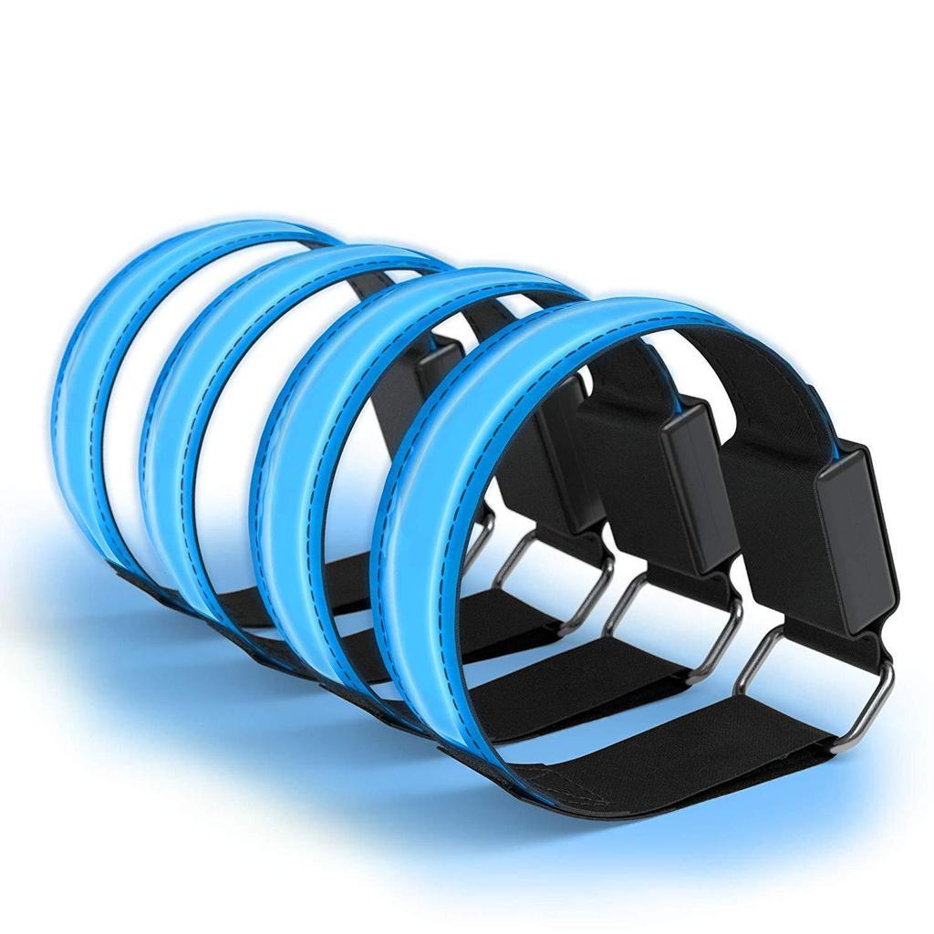 LED Illuminated Armbands & Reflective Wristbands for Night Running and Outdoor Sports