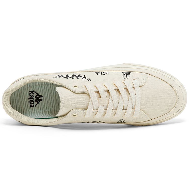 Kappa Comfortable Durable Low-Top Skate Shoes Unisex Sneakers White Black K0CW5CC02D-024