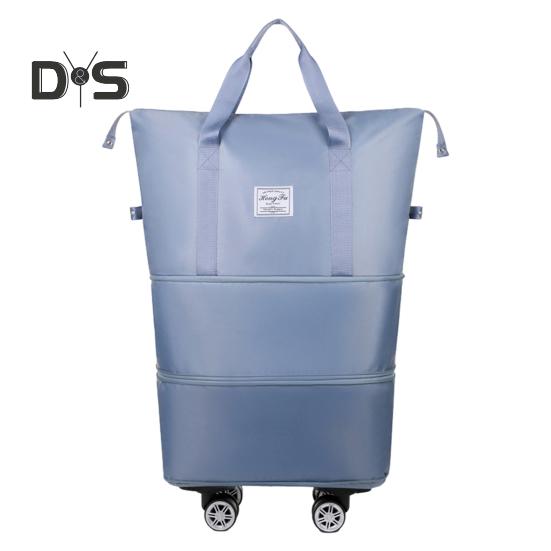 

Речовий мішок Валіза Розширювана конструкція Водонепроникна стійка до розривів Багато відділень Велика місткість Універсальна сумка для багажу з колесами небо синє кольору