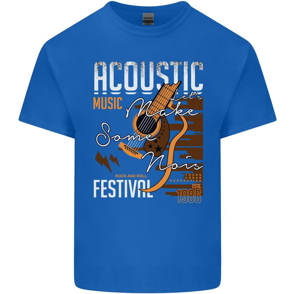 Akustische Musik Country Western Gitarre Unisex Leichtes Baumwoll-T-Shirt