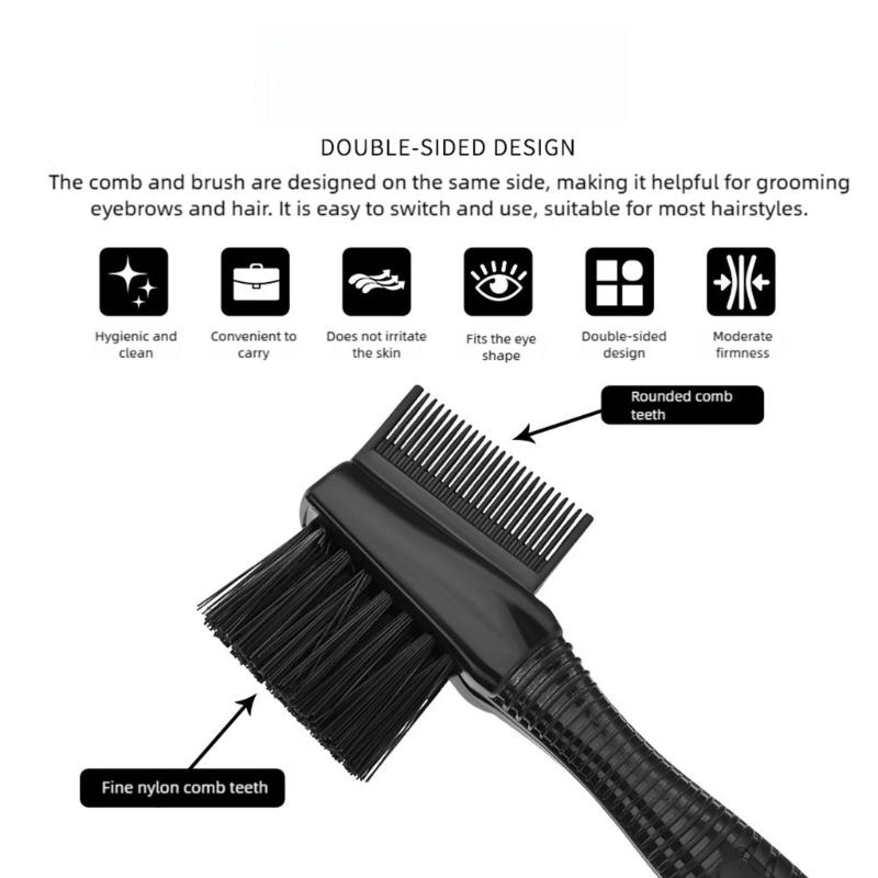 Double Sided Hair Brush With Detangling Teeth And Precise Tip For Frizz Control Portable Sensitive Scalp Care