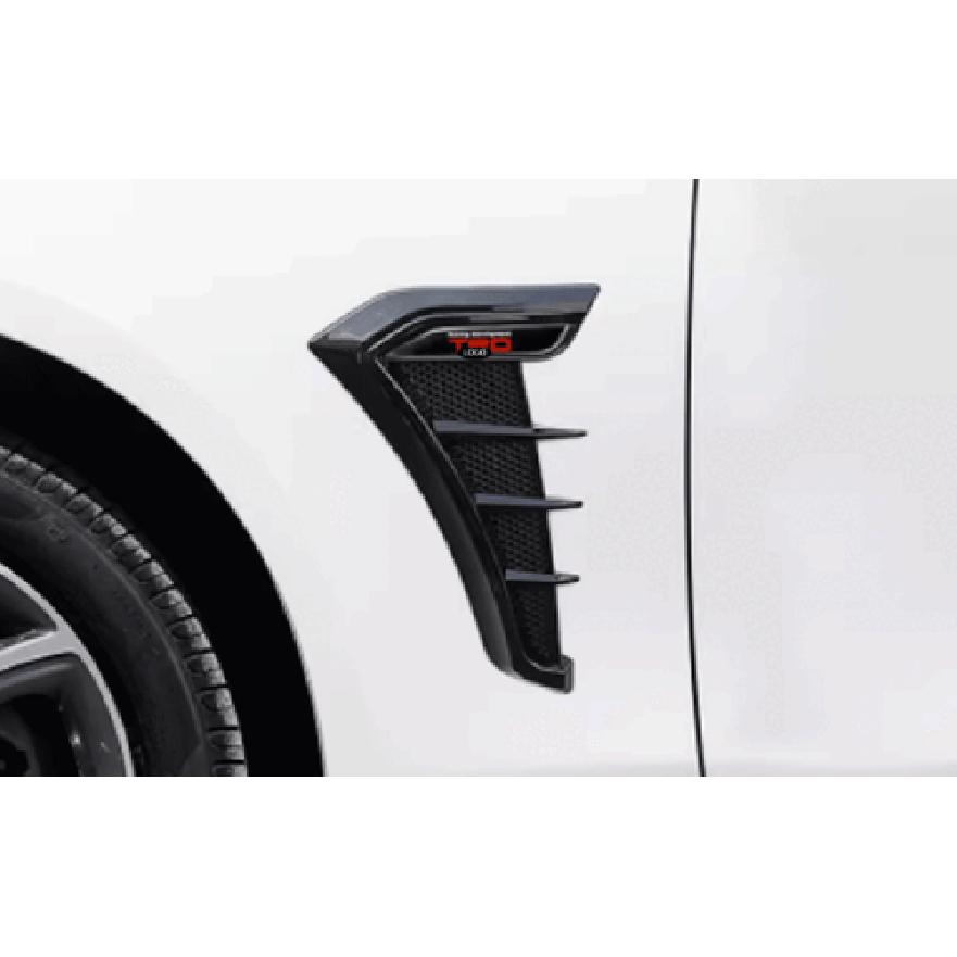 For Suitable All Vehicles Bright Black Fender Side Air Outlet Cover Trim 2X TRD