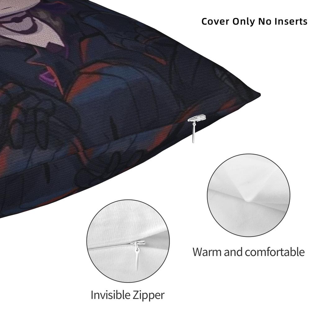 Murder Drones Square Pillow Cases Independent Animated Cushion Covers Creative Polyester Decor Pillowcase for Living Room 18
