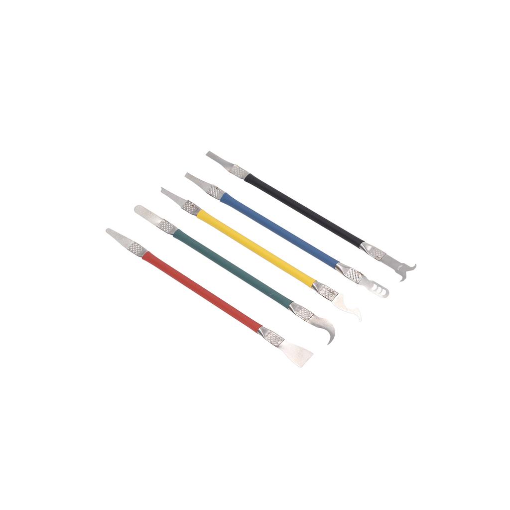 5PCS Metal Scraper Bar Double Head Opening Pry Bar Removal Tool for Mainboard Chip Maintenance