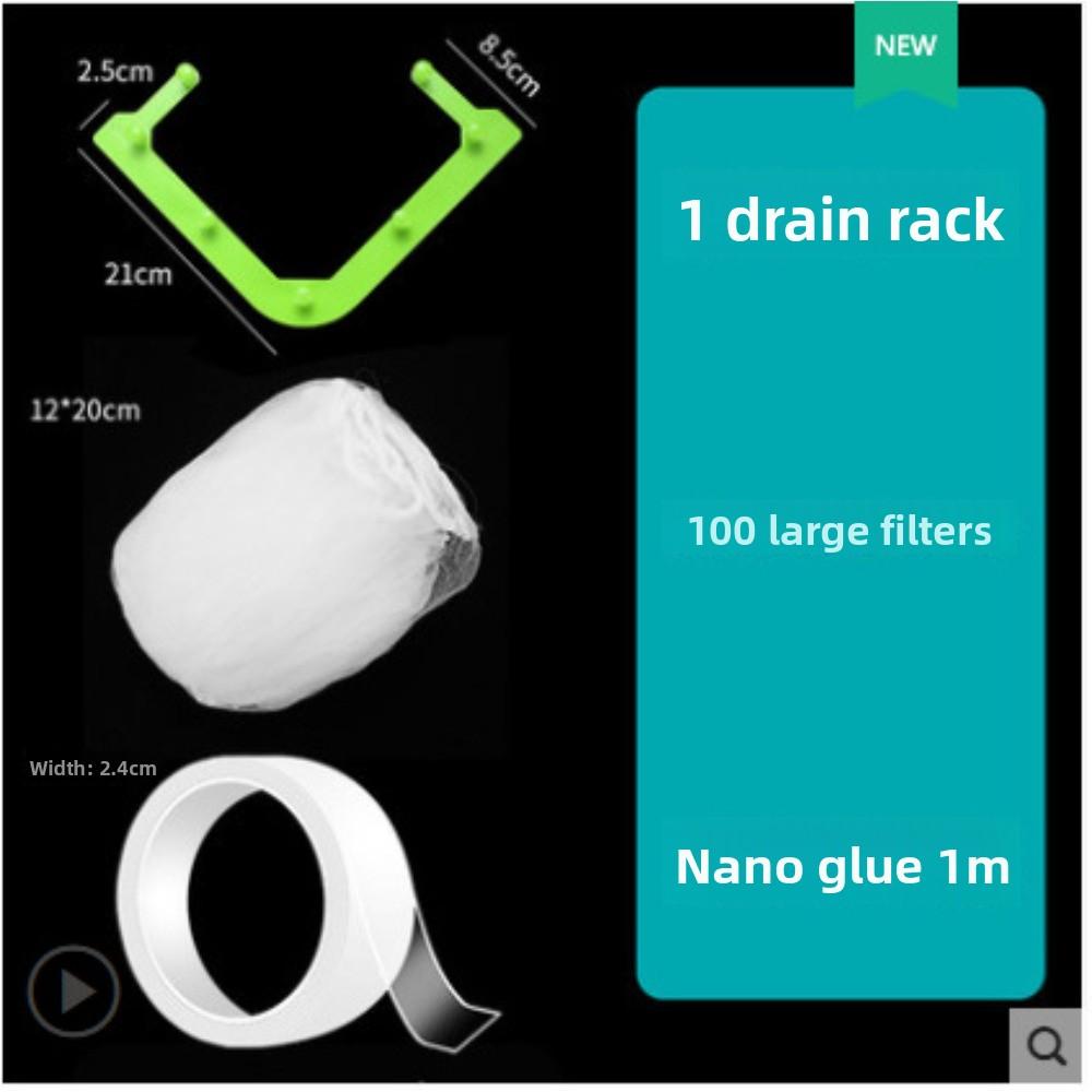 Triangular Sink Strainer Drain Rack Sink Drain Basket Sponge Holder Reusable Kitchen Bathroom Disposable Filter Storage Shelf