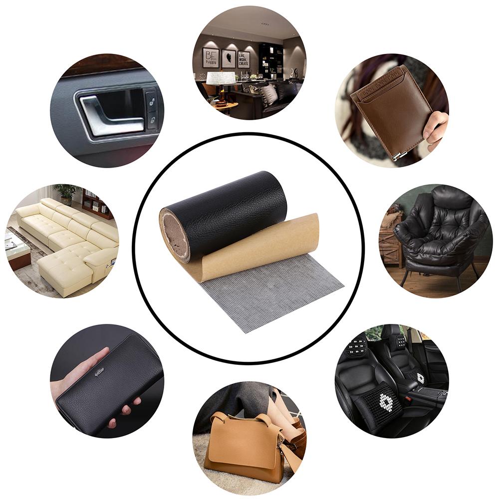 13710/1020cm Self-Adhesive Leather Repair Patch Repair Stickers Leather Repair Tape for Sofas Bags Furniture Driver Seats
