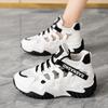 Korean Version of the New Dad Shoes Women 2025 Summer Hollow Mesh Shoes Breathable Student Sports Shoes Casual Platform Shoes