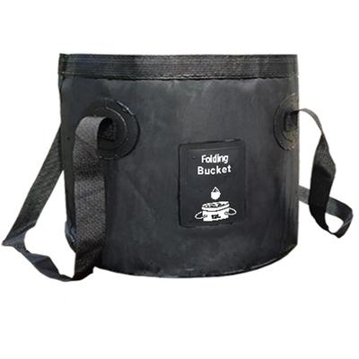 Camping Foldable Bucket 20L Water Container Waterproof Leak-proof PVC Collapsible Round Bucket With Lid Handles Fishing Bag