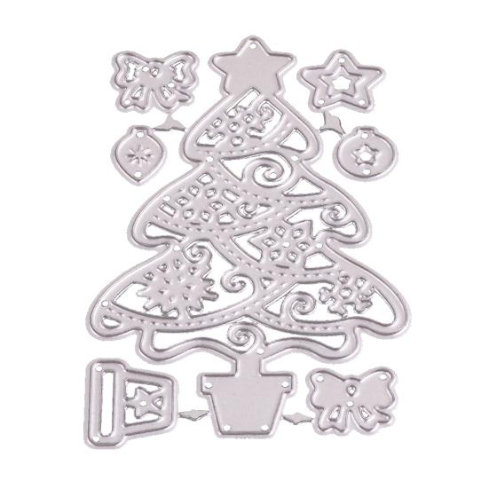 

Рождественская елка, высечка, сделай сам, скрапбук, бумажные карты, изготовление ремесла, трафарет, форма, декор серебряный