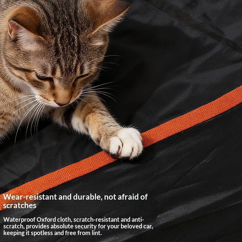 New Portable Pet Car Mat For Dog Cat Rear Seat Waterproof Wear Resistant Rear Seat Protector Mat Travel Automotive Pet Supplies