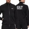 EA7 Emporio Armani Men's Black Sweatshirt with a 3D Collar 3PM61-PJ05Z-1200 XL