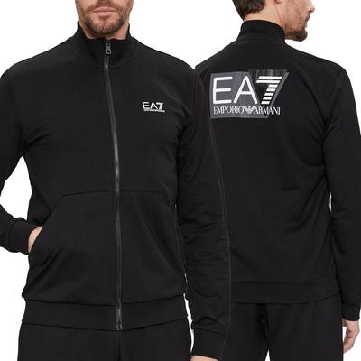 Ea7 Emporio Armani Men' Black Stand-up Collar Sweatshirt 3Dpm61-Pj05Z-1200