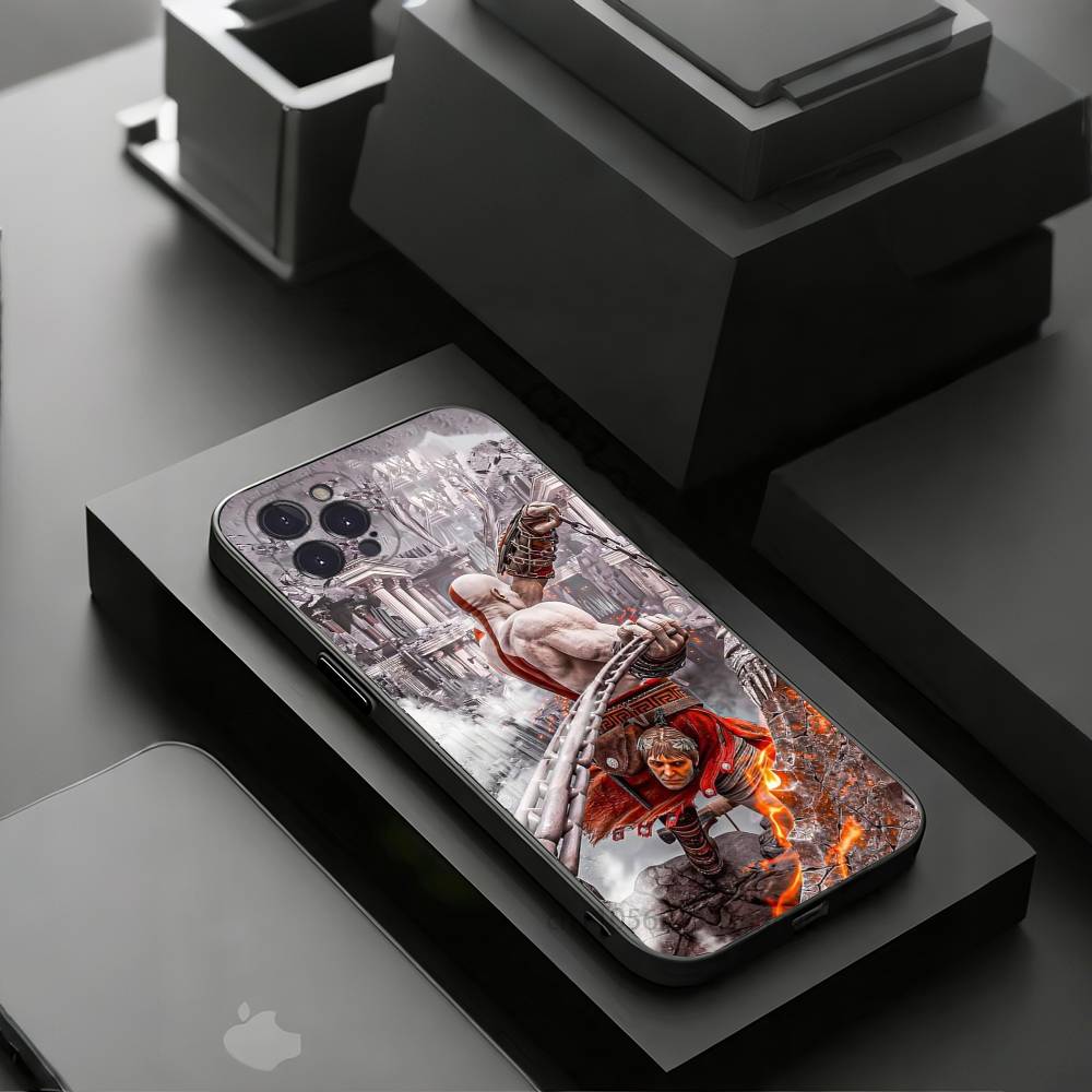 G-God OF War K-Kratos Phone Case for iPhone 11Pro 13 12 11 Pro Max 16e 17 Air 16 15 14 Plus 11ProMax