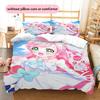 Pretty Cure Character Duvet Cover & Pillowcases, Pretty Cure Fan Bedding, Ideal Gift.chl