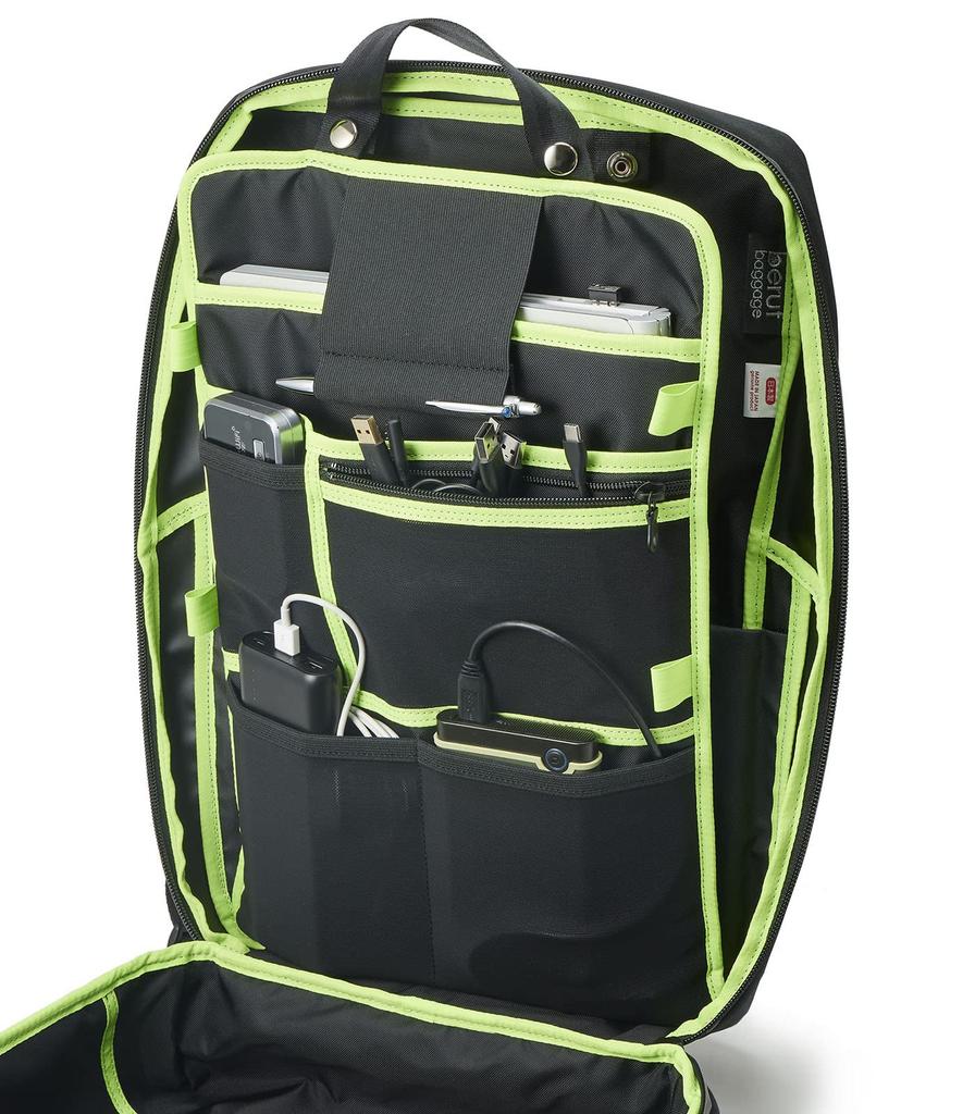 Beruf Urban Explorer 20 Backpack, Made in Japan, PC and A4 Storage, 20L, Black