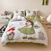 Cartoon  princess Motif,Bed Linen,Microfibre Bedding Sets, Children's Bed Linen  for Teenagers 3D Printed  DuvetCover with Zip