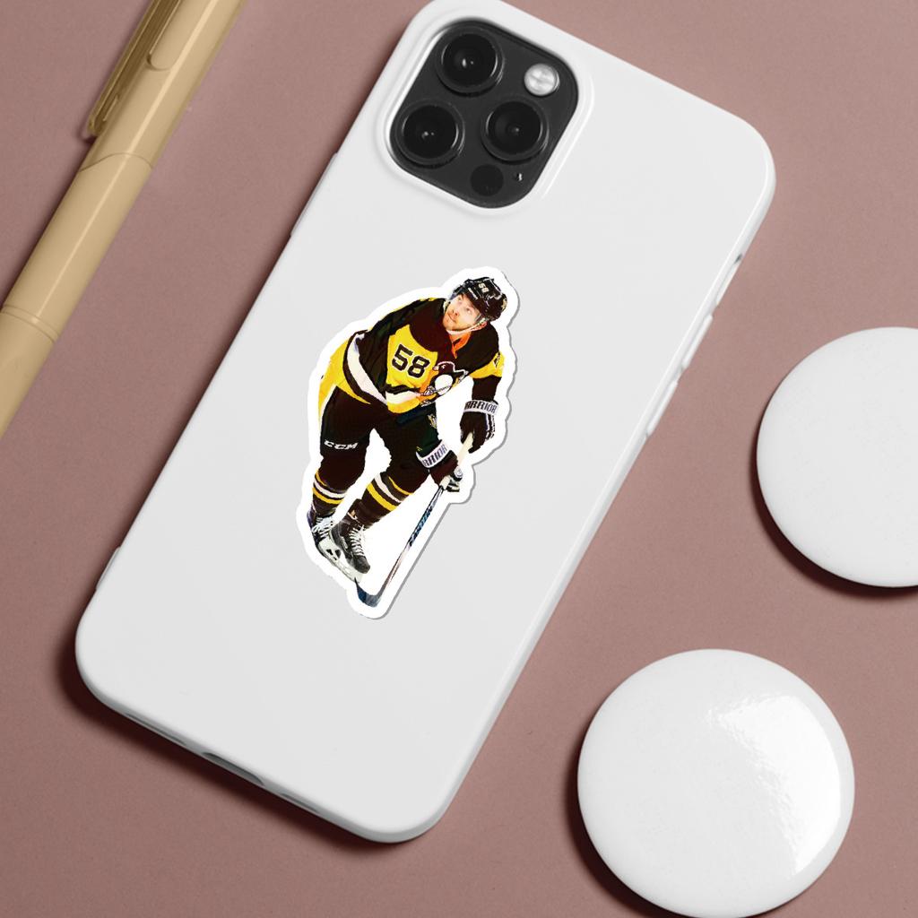 50 Pièces d'Autocollants Graffiti Hockey Sports, Autocollants Hockey DIY Créatifs, Tasse à Eau, Autocollants Décoratifs Imperméables pour Ordinateur