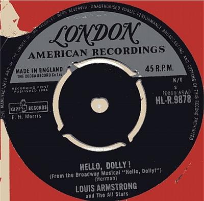 7inch Record LOUIS ARMSTRONG & THE ALL STARS - Hello, Dolly! HLR9878 London Records 1964 UK Jazz Used