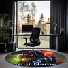 Custom Name The Mandalorian Printed Round Rug Carpet Chair Rug Area Rug Entryway Doormats,for Office Chair Living Room Bedroom Kitchen Room.