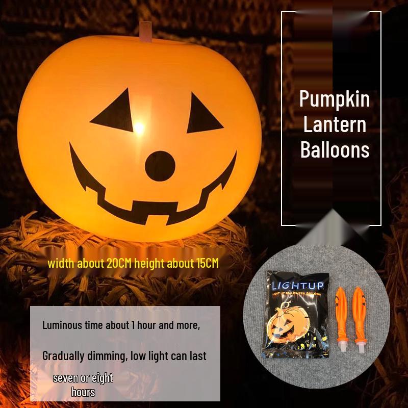 Halloween Balloon Decorations Set for Mall, Pub, KTV, Classroom, and Party Horror Atmosphere