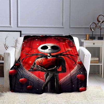 The Nightmare Before Christmas  Printed Blanket Kids Adult Blanket Soft Warm Bedding For Bed Sofa Travel Cover Blanket
