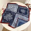 Summer new double-sided velvet scarf air-conditioned room with shawl women travel photo thin sunscreen 61 small square scarf