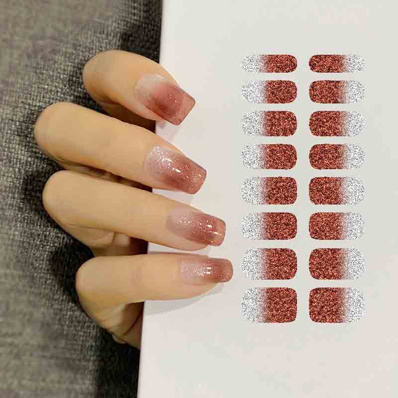 Naklejka dekoracyjna Nail Art Manicure Porady Naklejki DIY Klej Wrap Nails Folia do paznokci