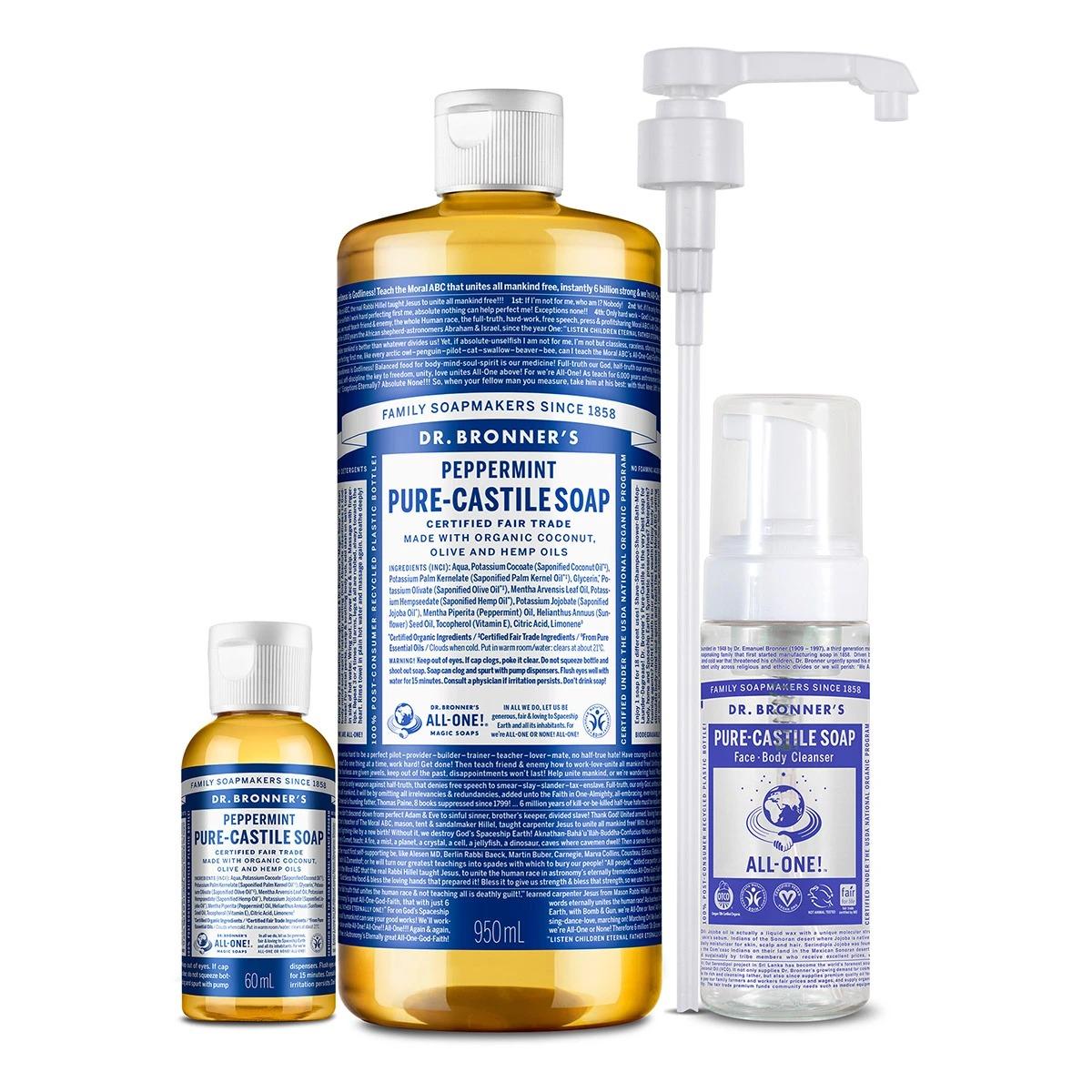 

DR.BRONNER S CASTILE Органическое Мыло-очиститель Все в одном 1010 мл