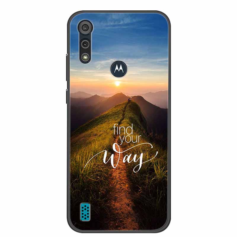 Phone Case for Motorola Moto E6i / E6s 2020 Shockproof Soft Silicone TPU Back Cover for Moto E6s 2020 E 6S 6i Cases Marble Print