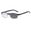 Small Rectangle Frame Pochromic Reading Glasses Gradient HD Lenses Anti-blue Light UV Protection Presbyopia Glasses To +4.0