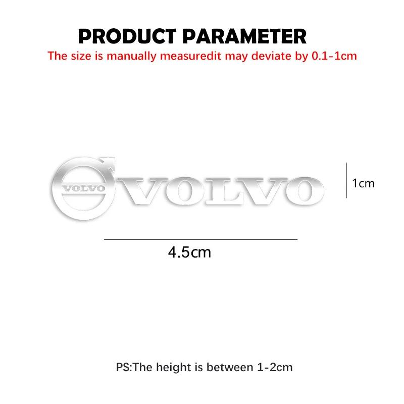 3D Metal Emblem Sticker Car Interior Decoration Styling Decals For Volvo Polestar AWD V50 S60 XC60 S40 XC40 XC90 V60 S80 S90 V90