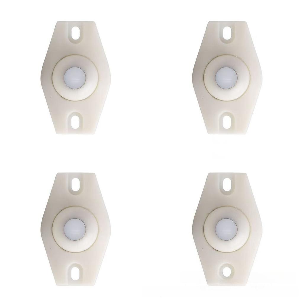 4pcs/set Rotating Storage Box Caster Ball Universal Trash Can Bottom Wheel Pulley Self-Adhesive Furniture Rollers