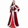 Weihnachtskostümparty Weihnachtsmann Cosplay Frauen Rotes Kleid Weihnachts-Königin Party
