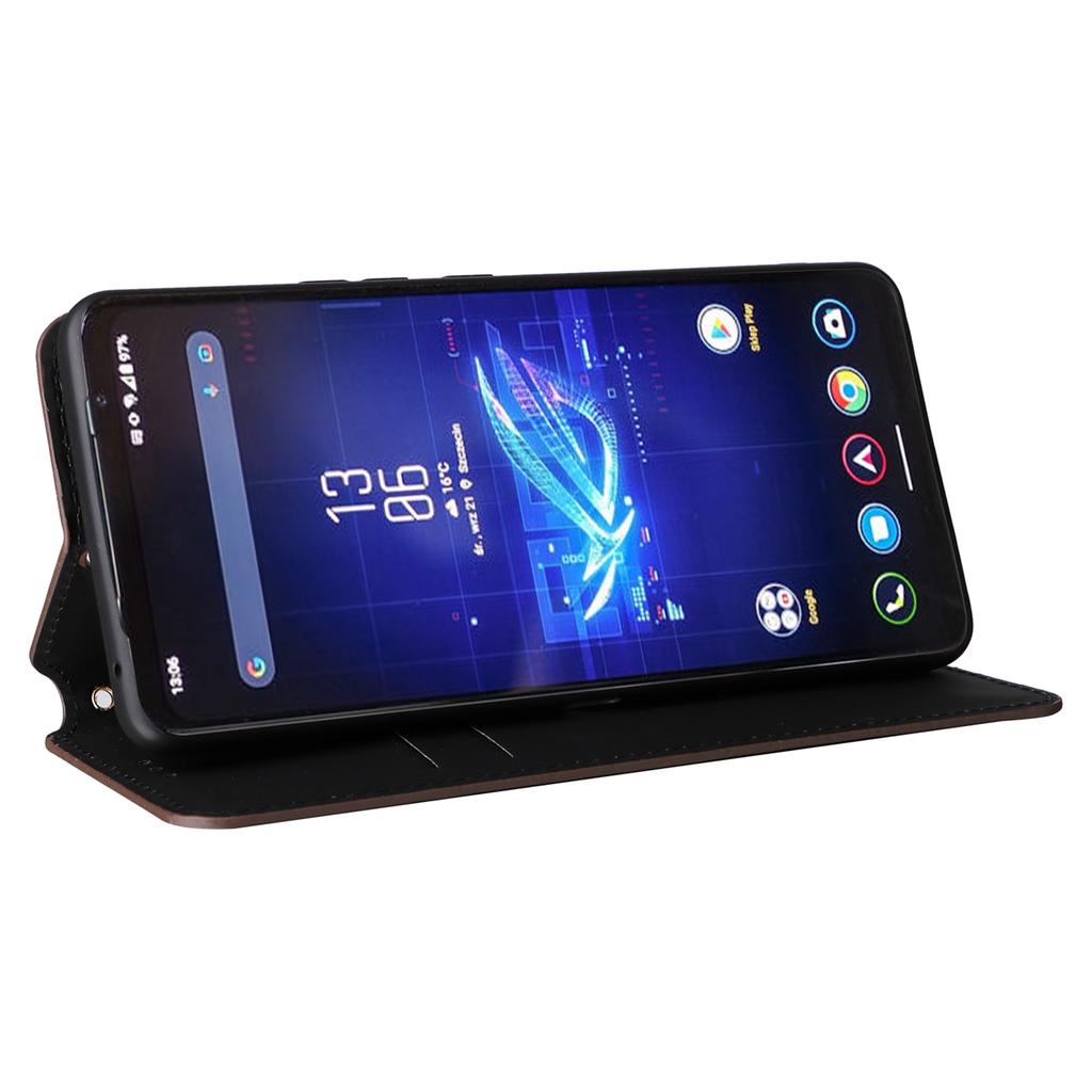 Para Asus ROG Phone 8 Pro 5G/8 5G Capa Carteira Couro Fecho Magnético Fechamento Automático Capa com Impressão