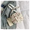 Fashion Printing Strawberry Crossbody Bag Zipper Corduroy Sweet Shoulder Bag Women Girl Gentle Handbag