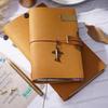 Vintage Cowhide Handmade Travel Journal - European Retro Notebook Diary