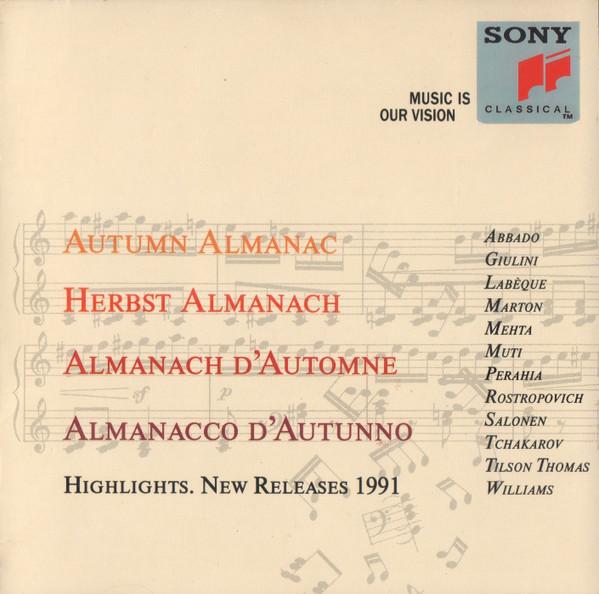 

CD VARIOUS Autumn Almanac. Highlights. New Rel SXK47240 SONY CLASSICAL 1991 Europe Classical Used