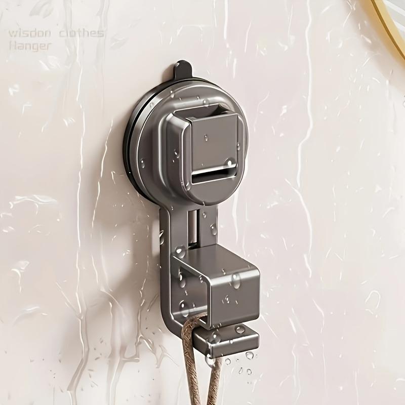 

1pc No Drilling Bathroom Hanging Basin Strong Suction Cup Sink Hook, Basin Storage Rack, Save Space, Bathroom Cleaning Tool сірий колір