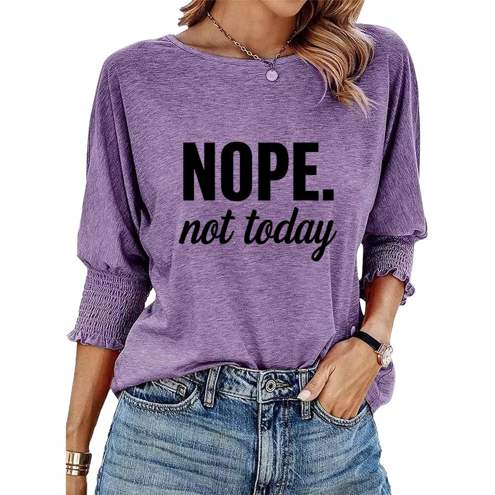 Plus Size Women's Fashion Loose Tee Shirt Spring&summer Round Collar Letter Print T-Shirt