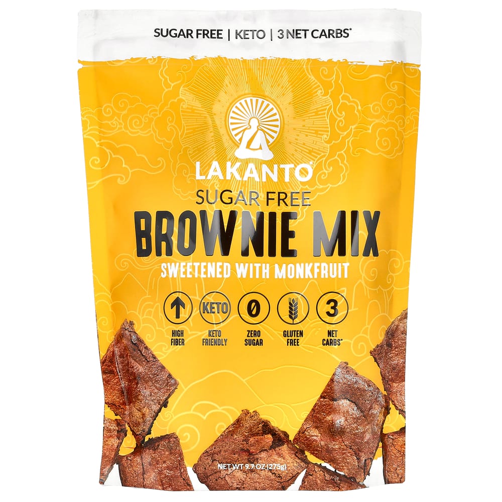 Lakanto Sugar-Free Brownie Mix, Sweetened with Monk Fruit, 275g (9.7oz)