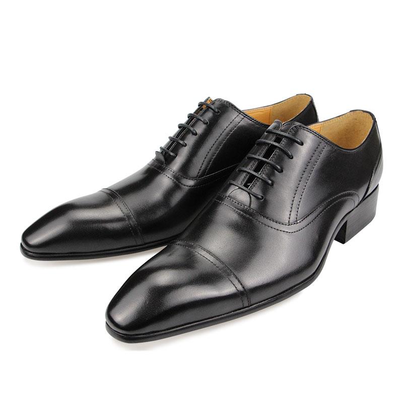 

Fashion Summer Classic Stylish Men Shoe Genuine Leather Formal Business Office Zapatos Casual Lace Up Customized Design Fashion Man Shoe 39 чёрный