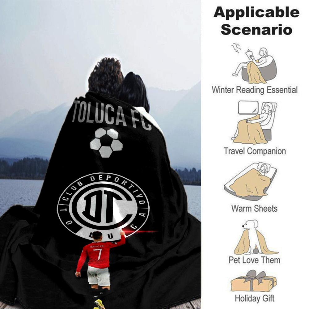 Toluca Print Flannel Blanket High Quality Warm Comfortable Cover for All Seasons Perfect for Gifts Home Decor