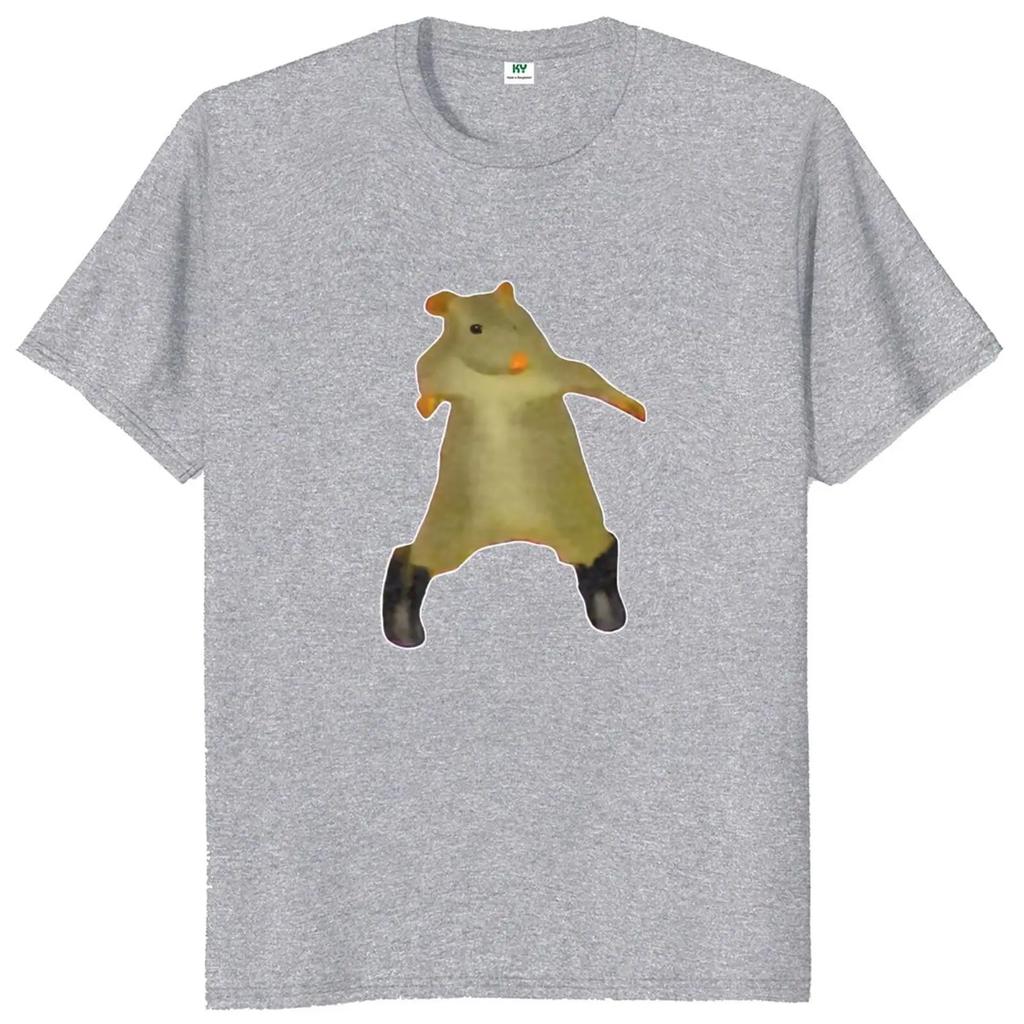 Rat Dance Meme T Shirt 2025  Funny Trendy Dancing Rat Pop Graphic T-shirts Soft Unisex O-neck Tee Tops Women Clothing