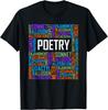Amoureux des mots de poésie Cadeau Poète Écriture Poème Cadeau Écrivain T-shirt Unisexe
